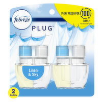 Febreze Plug In Air Freshener Scented Oil Refill Linen & Sky