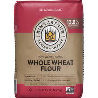 King Arthur Baking Company Flour, Whole Wheat, 5 Pound