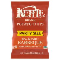 Kettle Brand Potato Chips, Backyard Barbeque, Party Size, 13 Ounce