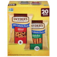 Snyder's of Hanover Pretzels, Minis & Sticks, 100 Calorie Pack, 20 Each