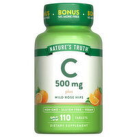 Nature's Truth Vitamin C, 500 mg, Tablets - 110 Each