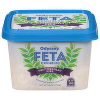 Odyssey Feta, Mediterranean Herb, Crumbled - 6 Ounce