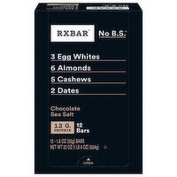 Rxbar Protein Bars, Chocolate Sea Salt - 12 Each