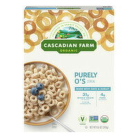 Cascadian Farm Cereal, Organic, Purely O's - 8.6 Ounce