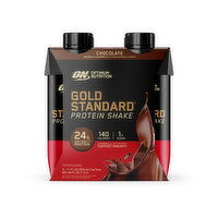 Optimum Nutrition Gold Standard Chocolate Protein Shake, 4 Count - 4 Each