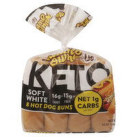Nature's Own Hot Dog Buns, Soft, White - 12 Ounce