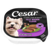 Cesar Classic Loaf in Sauce Filet Mignon Flavor Canine Cuisine - 3.5 Ounce