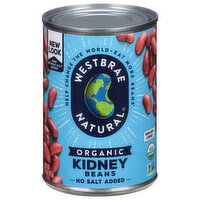 Westbrae Natural Organic No Salt Added Kidney Beans - 15 Ounce