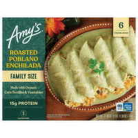 Amy's Enchilada, Roasted Poblano, Family Size - 6 Each