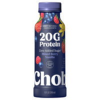 Chobani Zero Added Sugar Mixed Berry Vanilla Greek Yogurt Drink - 10 Millilitre