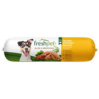 Freshpet Dog Food, Tender Chicken Recipe, Slice & Serve Roll - 6 Pound