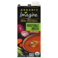 Imagine Vegetable Broth, Low Sodium, Organic - 32 Fluid ounce