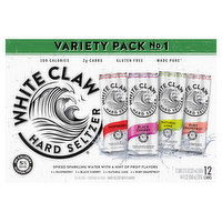 White Claw Hard Seltzer Hard Seltzer, Variety Pack, 12 Each