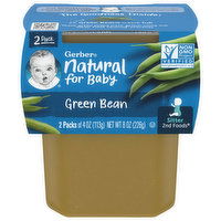 Gerber Green Bean, Sitter 2nd Foods, 2 Pack, 2 Each