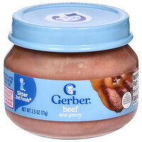Gerber Beef and Gravy, Sitter 2nd Foods - 2.5 Ounce