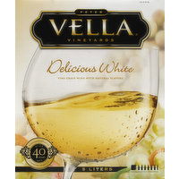 Peter Vella Grape Wine, Delicious White - 5 Litre