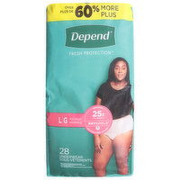 Depend Underwear, Maximum, Large - 28 Each