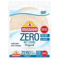 Mission Zero Net Carbs Original Tortilla Wraps - 8 Each