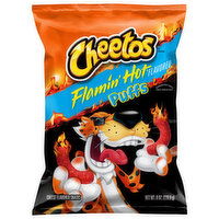 Cheetos Cheese Flavored Snacks, Puffs, Flamin' Hot Flavored - 8 Ounce