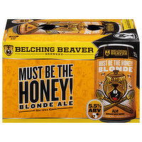 Belching Beaver Brewery Beer, Blonde Ale, Must Be the Honey! - 6 Each