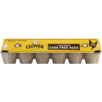 Clover Eggs, Cage Free, Brown, Large - 12 Each