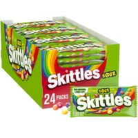 SKITTLES Skittles Sour Fruity Chewy Candy Full Size Bulk Pack (1.8 oz., 24 ct.), 24 Each