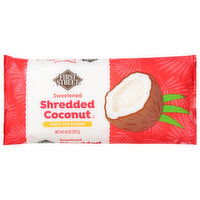 First Street Shredded Coconut, Sweetened - 14 Ounce