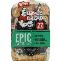 Dave's Killer Bread Bagels, Organic, Epic Everything, 16.75 Ounce