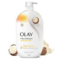 Olay Olay Ultra Moisture Body Wash with Shea Butter, Vitamin B3 and Hyaluronic Blend, 35oz - 35 Ounce