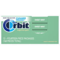 Orbit Gums, Sugar Free, Sweet Mint, 12 Each