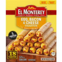 El Monterey Taquitos, Egg Bacon & Cheese Breakfast, 18 Ounce