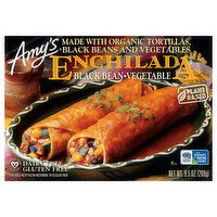 Amy's Enchilada, Black Bean/Vegetable, 9.5 Ounce