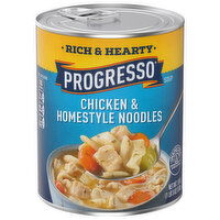 Progresso Soup, Chicken & Homestyle Noodles, Rich & Hearty - 19 Ounce