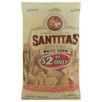 Santitas Tortilla Chips, White Corn, 11 Ounce