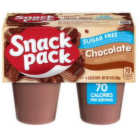 Snack Pack Sugar Free Chocolate Flavored Pudding - 4 Each