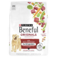 Beneful Dog Food, with Farm-Raised Beef, Originals, Adult - 14 Pound