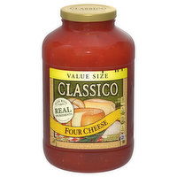 Classico Pasta Sauce, Four Cheese, Value Size, 44 Ounce