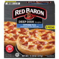 Red Baron Singles Deep Dish Pepperoni Pizza - 2 Each