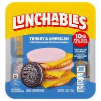 Lunchables Turkey & American with Chocolate Creme Cookies Lunch Combinations