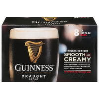 Guinness Beer, Stout, Draught - 8 Each