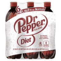 Dr Pepper Soda, Diet - 6 Each