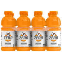 Gatorade Thirst Quencher, Zero Sugar, Orange, 8 Each