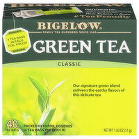 Bigelow Green Tea, Classic, Bags - 40 Each