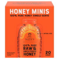 Nature Nate's Honey Co. Honey, 100% Pure, Raw & Unfiltered - 20 Each