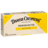 Danish Creamery Butter, Premium, Sea Salted, 4 Sticks - 4 Each