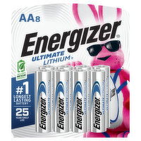 Energizer Batteries, Ultimate Lithium, AA, 8 Each