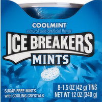 Ice Breakers Mints, Sugar Free, Coolmint - 8 Each