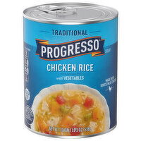 Progresso Soup, Chicken Rice with Vegetables, Traditional, 19 Ounce