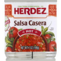 Herdez Salsa Casera, Hot - 7 Ounce