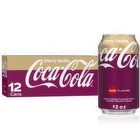 Coca-Cola Coca- Cola Cherry Vanilla Cans, 12 fl oz, 12 Ct - 144 Ounce